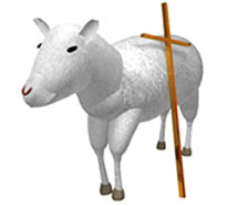 教会画像05　イラスト子羊／スマホ